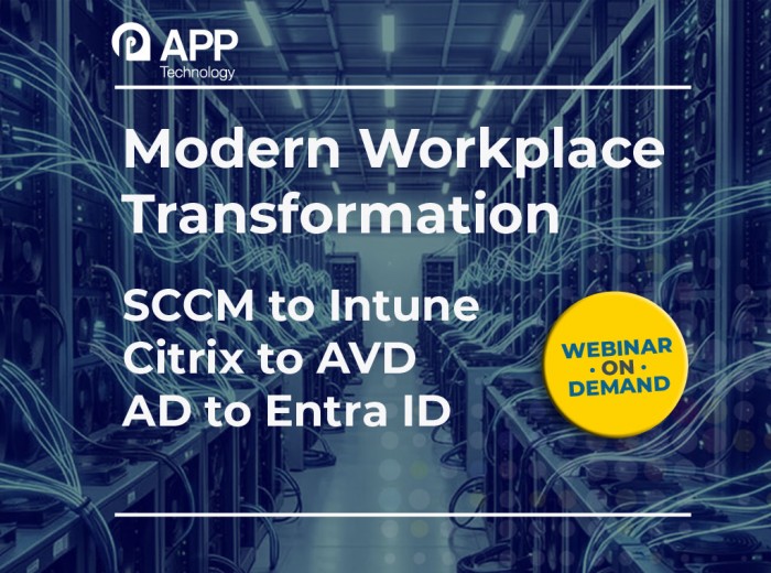 Modern Workplace Transformation SCCM to Intune Citrix to Azure Virtual Desktop and AD to Entra ID