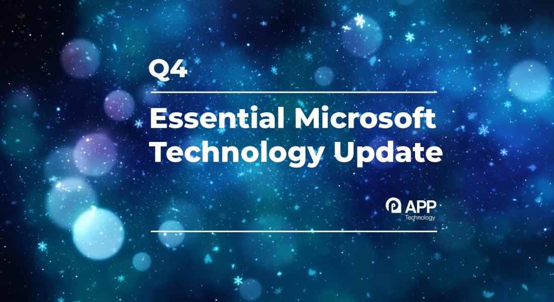 Q4 Essential Microsoft Technology Update with text