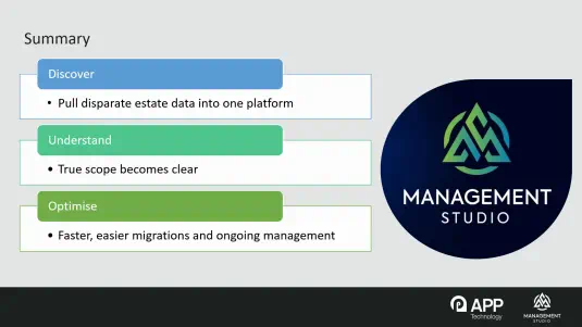 Infrastructure Consolidation Creating a Single View Across Complex IT Estates - Summary